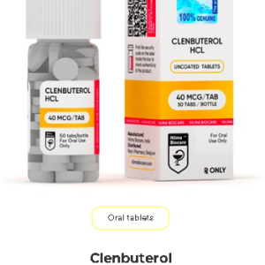 Clenbuterol HCL 40mcg